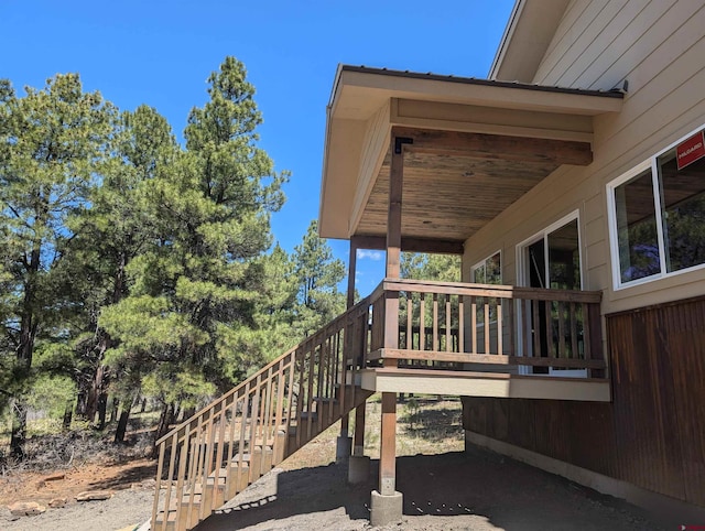 54 Lakewood St, Pagosa Springs, CO 81147 - deck with stairs