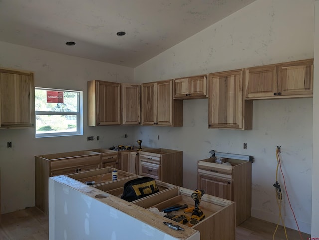 54 Lakewood St, Pagosa Springs, CO 81147 - kitchen with vaulted ceiling and a center island