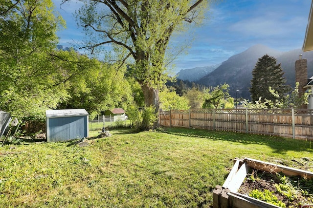 323 3rd Ave, Ouray, CO 81427 - view of yard featuring a mountain view and a garden