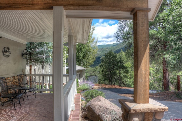 575 County Rd 253, Durango, CO 81301 - view of patio featuring a mountain view