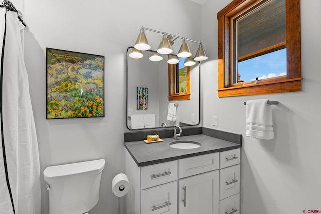 64 Buckhorn Way, Crested Butte, CO 81224 - full bathroom featuring vanity, toilet, and curtained shower