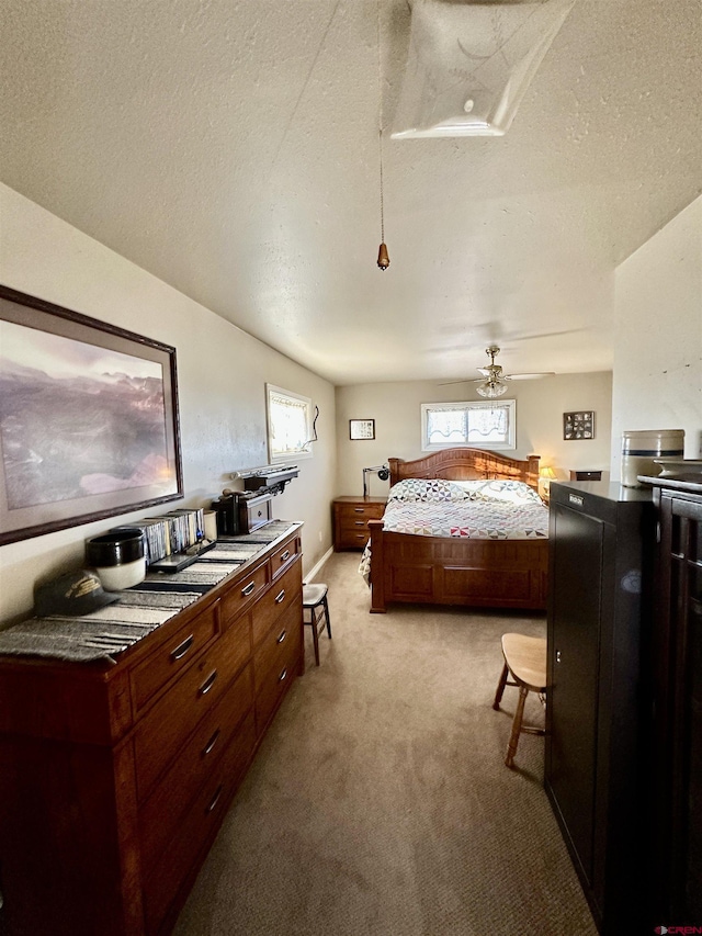 6477 W County Road 9n, Del Norte, CO 81132 - bedroom featuring light carpet and a textured ceiling