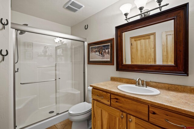 50 W Durango Ridge Rd, Durango, CO 81301 - full bath with toilet, vanity, and a shower stall