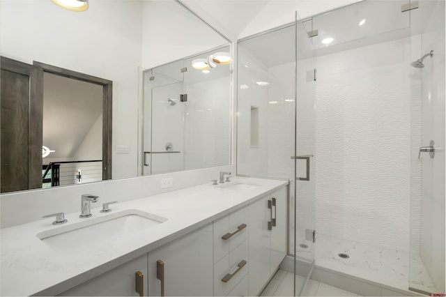 6 Moon Ridge Ln, Crested Butte, CO 81224 - full bathroom with a stall shower and double vanity