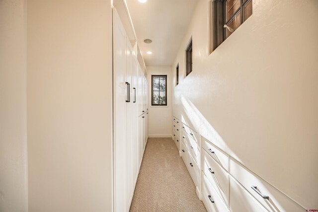 182 Juniper Rd S, Ridgway, CO 81432 - corridor with light colored carpet, recessed lighting, and baseboards