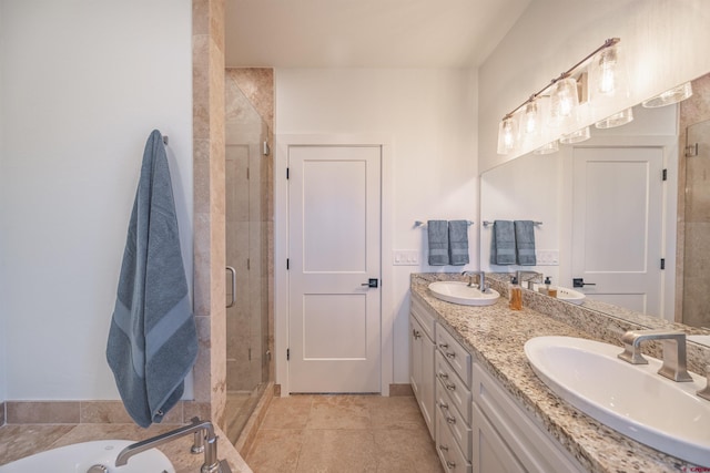 182 Juniper Rd S, Ridgway, CO 81432 - full bath with a stall shower, double vanity, and a tub to relax in