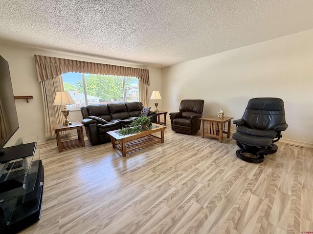 2020 Essex St, Montrose, CO 81401 - living room featuring light wood-style floors and a textured ceiling