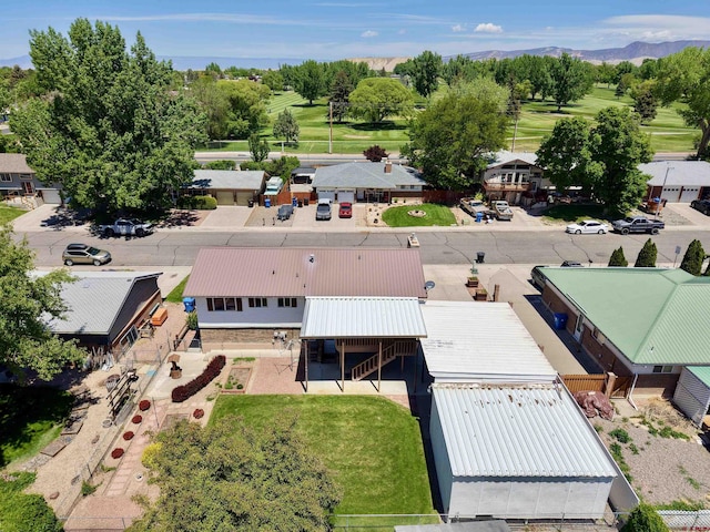 2020 Essex St, Montrose, CO 81401 - aerial view of residential area with a mountain backdrop