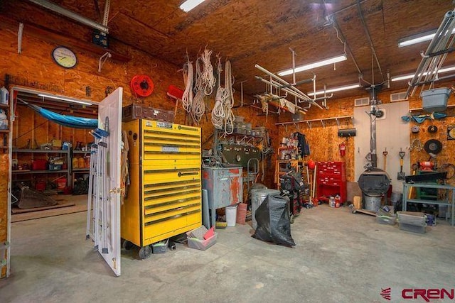 538 Rugby Mines Rd, Walsenburg, CO 81089 - garage with a workshop area