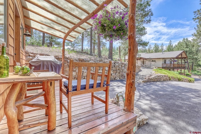 520B Whispering Wood Dr, Pagosa Springs, CO 81147 - wooden terrace with a patio