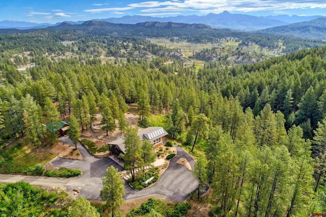 520B Whispering Wood Dr, Pagosa Springs, CO 81147 - aerial view of a forest and mountains