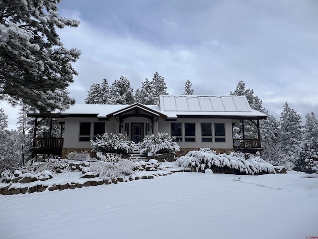 520B Whispering Wood Dr, Pagosa Springs, CO 81147 - view of front of home with stucco siding