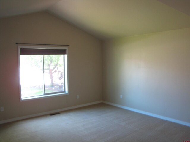 1756 Freedom Way, Montrose, CO 81401 - additional living space featuring vaulted ceiling, carpet, and baseboards