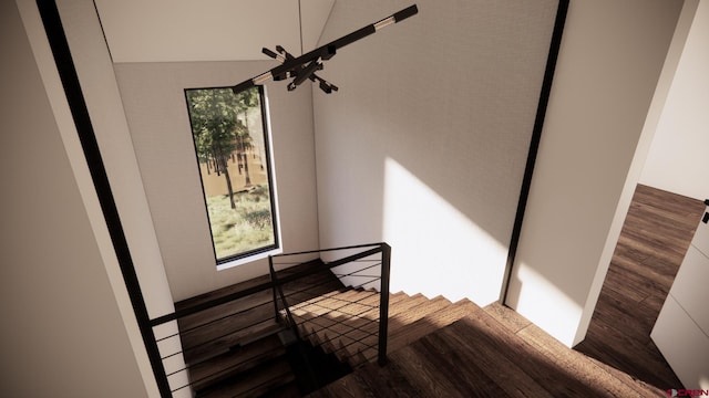 1620 Red Mountain Ranch Rd, Crested Butte, CO 81225 - staircase featuring wood finished floors