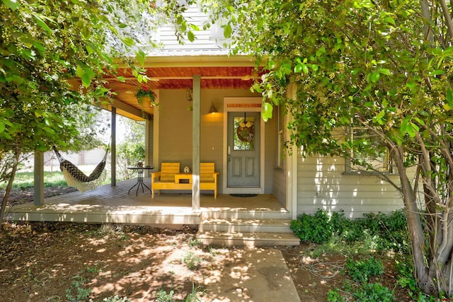15307 Rd R, Cahone, CO 81320 - doorway to property with covered porch