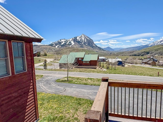 405 Meridian Lake Dr, Crested Butte, CO 81224 - view of yard with a mountain view