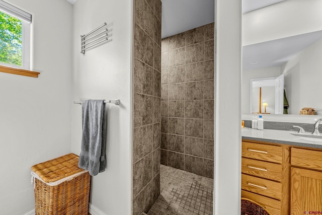 125 Ball Ln, Durango, CO 81301 - full bathroom with a tile shower and vanity