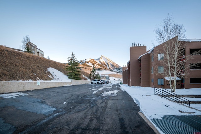 35 Emmons Rd Unit 11, Mount Crested Butte, CO 81225 - view of asphalt road with a mountain view
