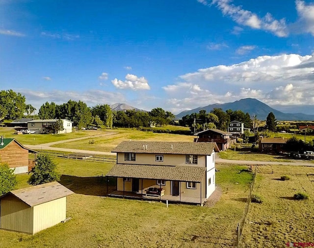 511 E Garland St, La Veta, CO 81055 - back of house featuring a mountain view