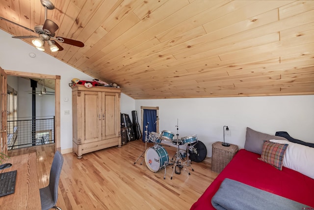 190 Teocalli Rd, Crested Butte, CO 81224 - bedroom featuring lofted ceiling, light wood-style flooring, and wood ceiling