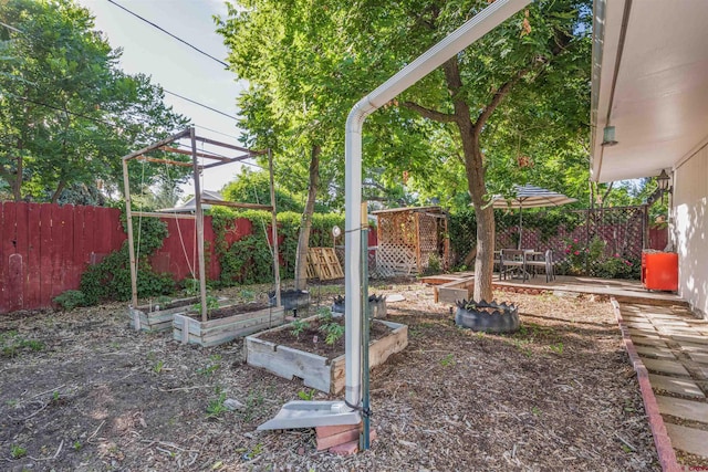1615 Maple Ct, Grand Junction, CO 81505 - fenced backyard with a garden