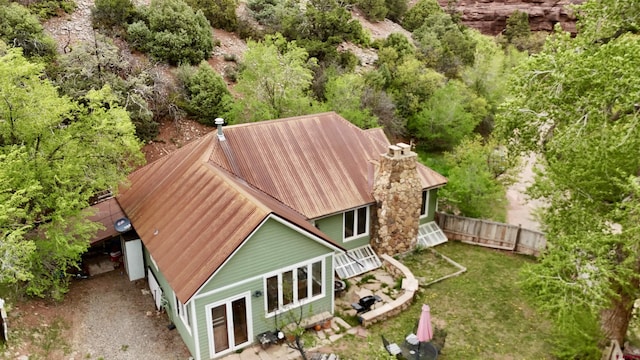 51 Blake St, Placerville, CO 81430 - view from above of property