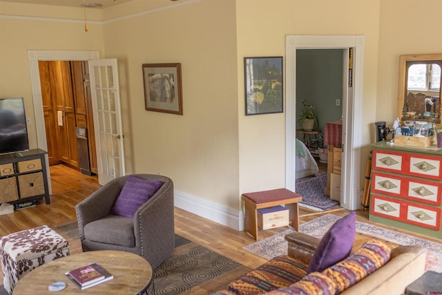 51 Blake St, Placerville, CO 81430 - living area with wood finished floors and baseboards