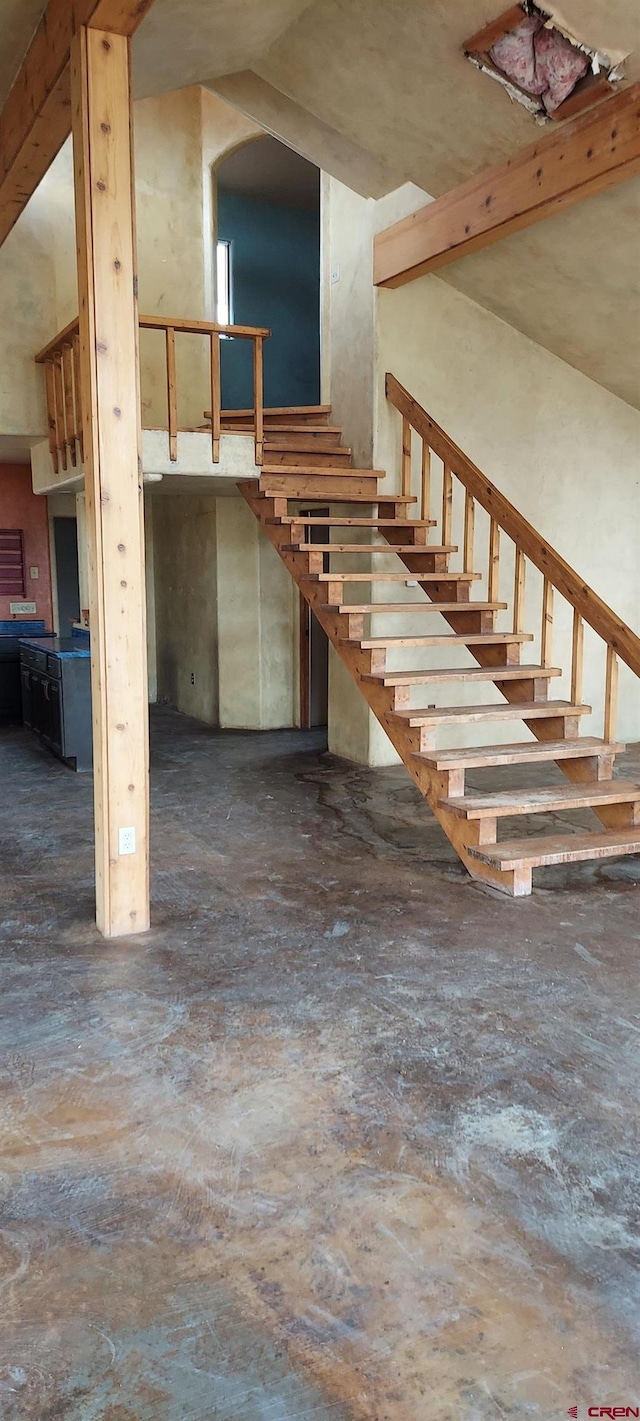 12912 3100th Rd, Hotchkiss, CO 81419 - stairs featuring a towering ceiling