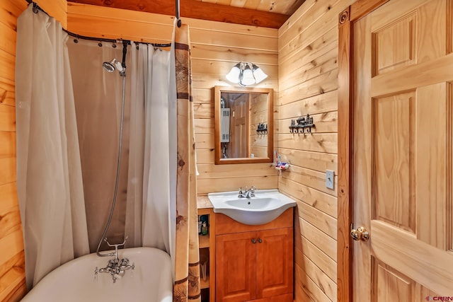 LOT7 Aspen Hills Rd, Cedaredge, CO 81413 - full bathroom with wood walls and vanity
