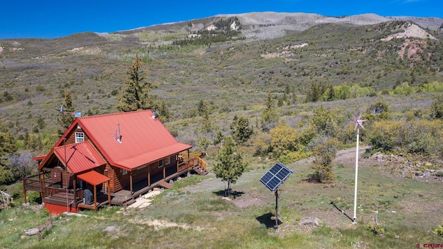 LOT7 Aspen Hills Rd, Cedaredge, CO 81413 - aerial view of property and surrounding area featuring mountains and a forest