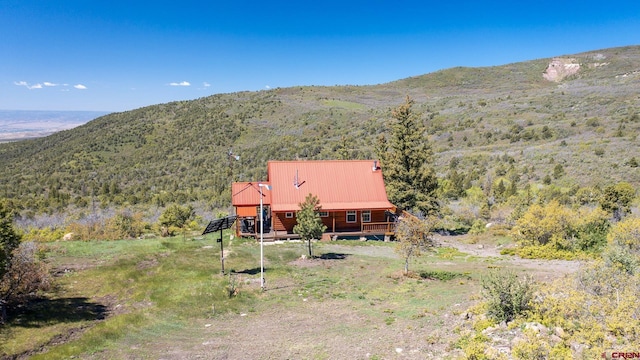 LOT7 Aspen Hills Rd, Cedaredge, CO 81413 - aerial view of property and surrounding area featuring a mountain backdrop