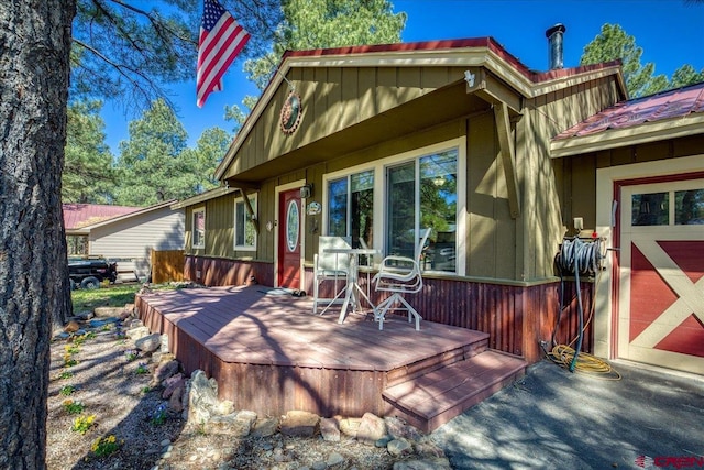 43 W Radiant Ct, Pagosa Springs, CO 81147 - rear view of house featuring a deck