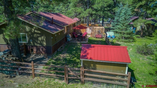 43 W Radiant Ct, Pagosa Springs, CO 81147 - view from above of property