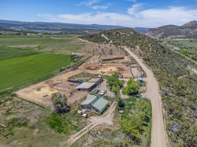 42254 Piburn Flats Rd, Crawford, CO 81415 - aerial view of property and surrounding area featuring rural landscape and a mountain backdrop