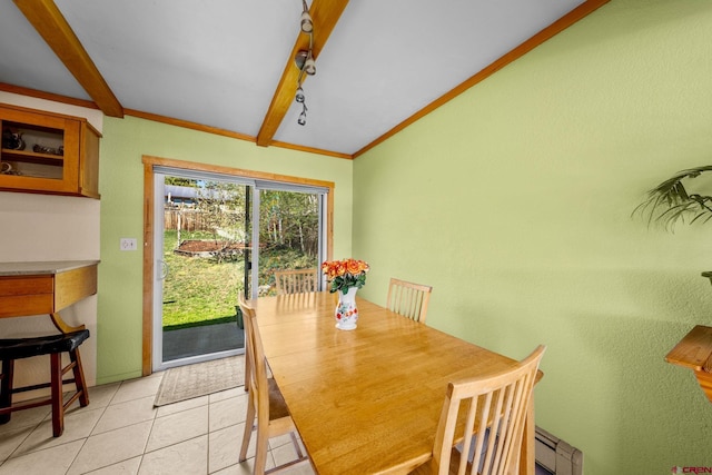 2503 Borrego Dr, Durango, CO 81301 - dining room with a baseboard radiator and light tile patterned floors