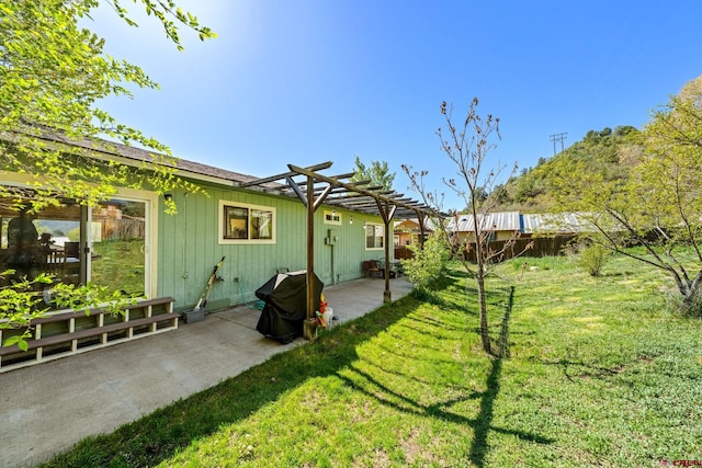 2503 Borrego Dr, Durango, CO 81301 - view of yard with a patio area and a pergola