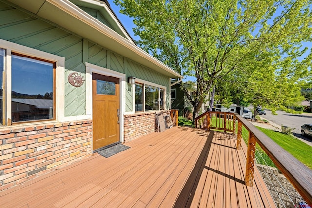 2503 Borrego Dr, Durango, CO 81301 - view of wooden terrace