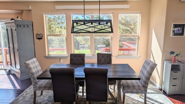 1625 Keepsake Loop, Westcliffe, CO 81252 - dining room featuring dark wood finished floors and baseboards