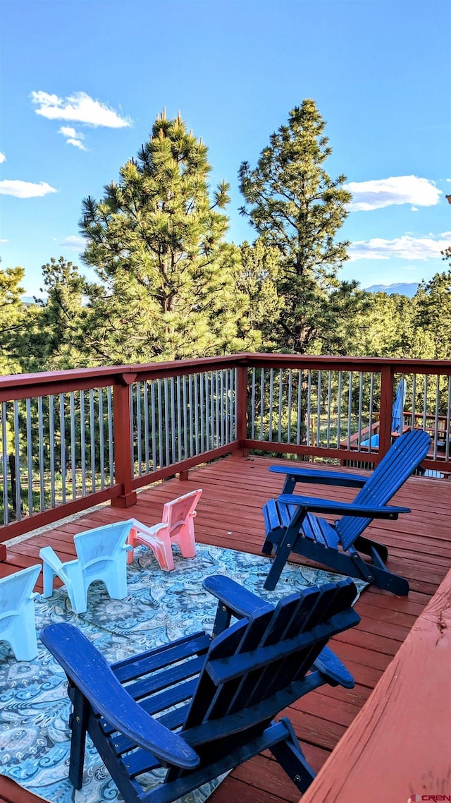 1625 Keepsake Loop, Westcliffe, CO 81252 - view of wooden terrace