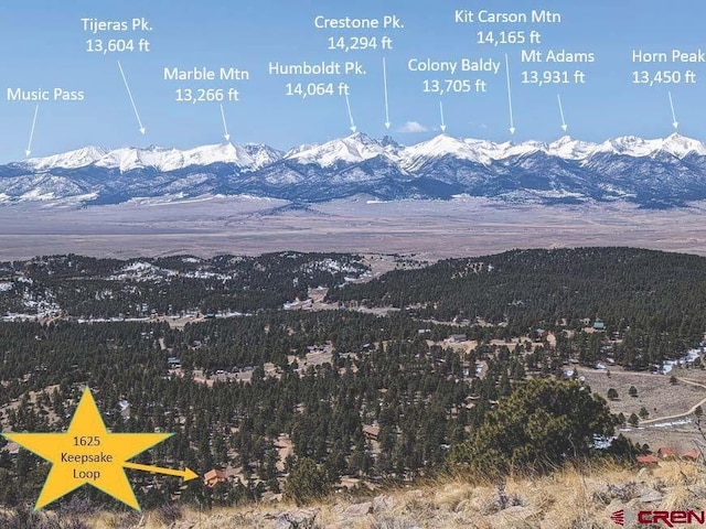 1625 Keepsake Loop, Westcliffe, CO 81252 - view of mountain backdrop