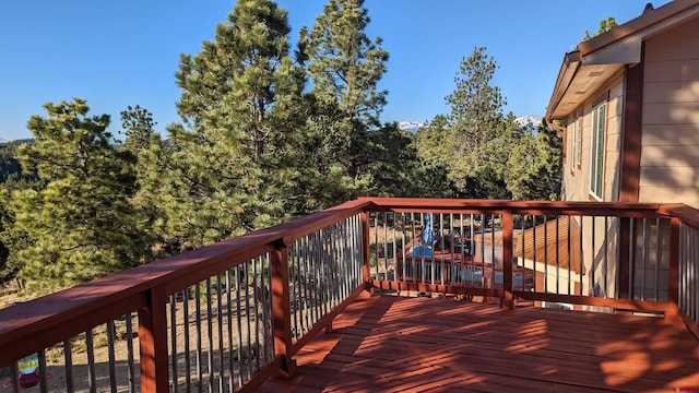 1625 Keepsake Loop, Westcliffe, CO 81252 - view of wooden terrace