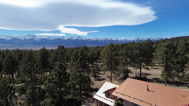 1625 Keepsake Loop, Westcliffe, CO 81252 - view of mountain background with a heavily wooded area