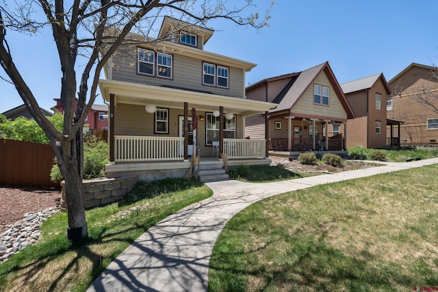 236 Sierra Vista St, Durango, CO 81301 - traditional style home featuring a porch