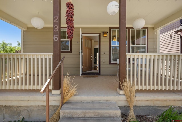 236 Sierra Vista St, Durango, CO 81301 - view of exterior entry with a porch