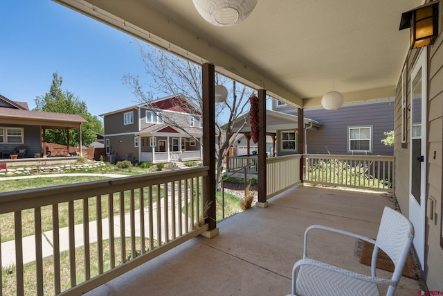 236 Sierra Vista St, Durango, CO 81301 - covered porch with a residential view