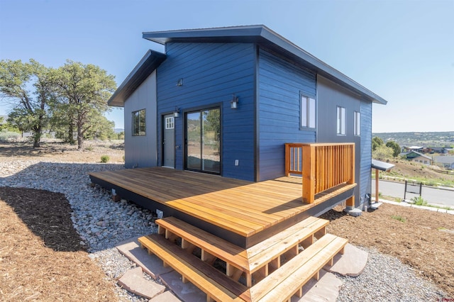 7 Yarrow Ct, Durango, CO 81301 - rear view of property with a wooden deck