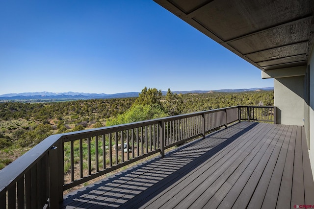 41 Ridge Pl, Durango, CO 81301 - deck with a mountain view
