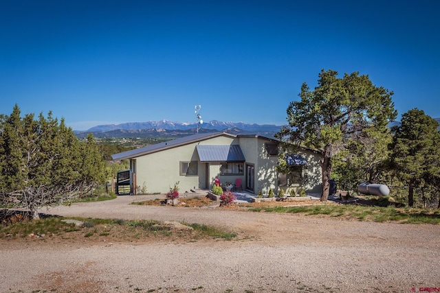 41 Ridge Pl, Durango, CO 81301 - view of front of property featuring stucco siding and a mountain view