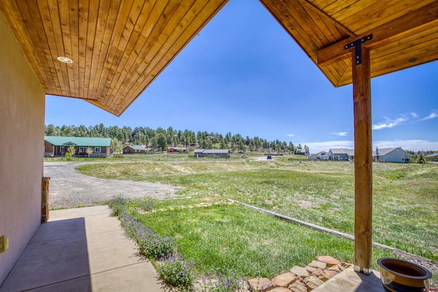 2038 Park Ave, Pagosa Springs, CO 81147 - view of grassy yard featuring a patio