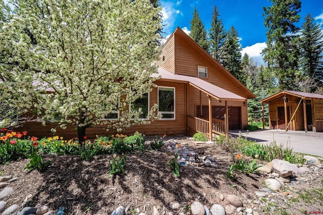37 Verde Ln, Durango, CO 81301 - view of front of property featuring driveway and metal roof